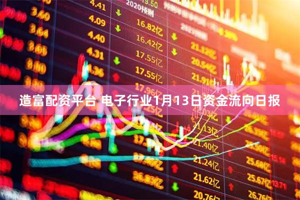 造富配资平台 电子行业1月13日资金流向日报