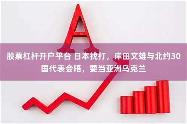 股票杠杆开户平台 日本找打，岸田文雄与北约30国代表会晤，要当亚洲乌克兰